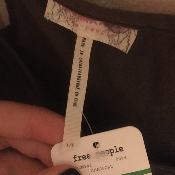 Free people charcoal dress L - Picture 2 of 3